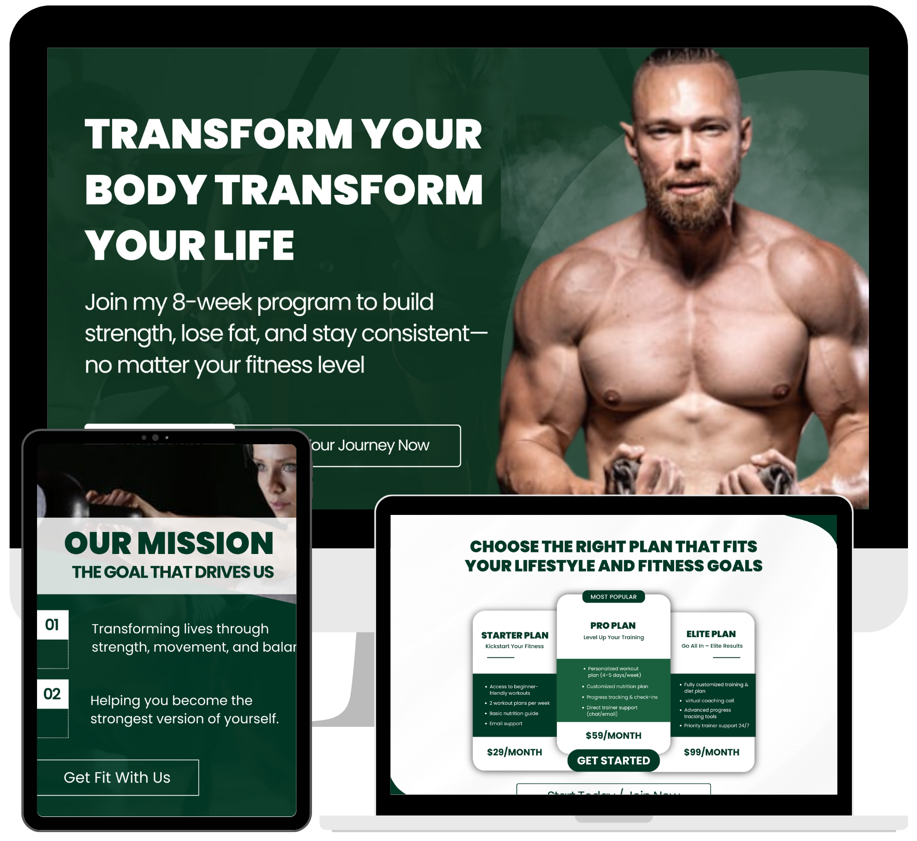 FitBrandLab - Landing Page Template